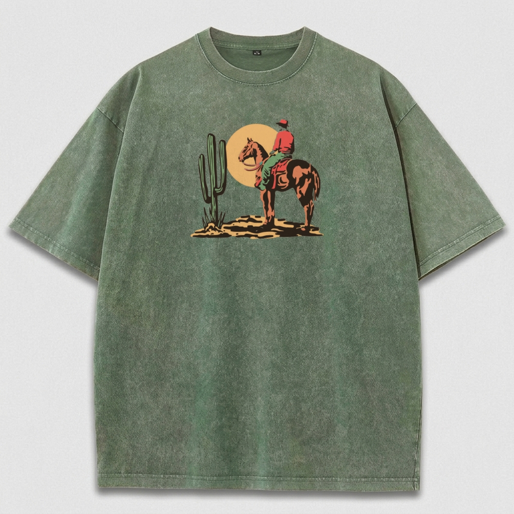 Western Ride Vintage Organic Cotton Trail Tee-HikeVista
