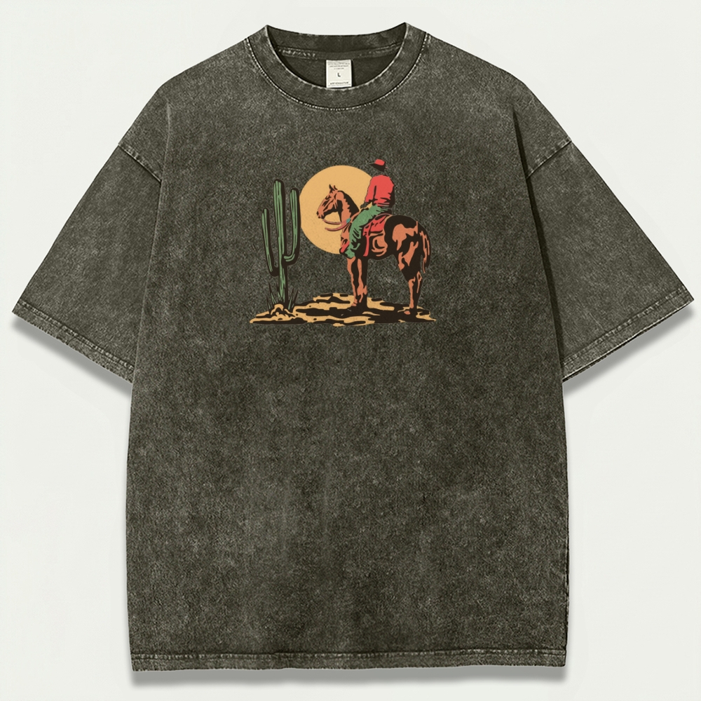 Western Ride Vintage Organic Cotton Trail Tee-HikeVista
