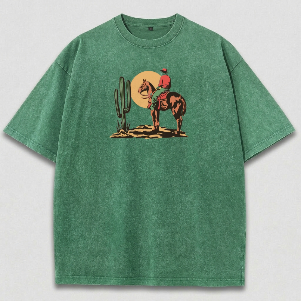 Western Ride Vintage Organic Cotton Trail Tee-HikeVista