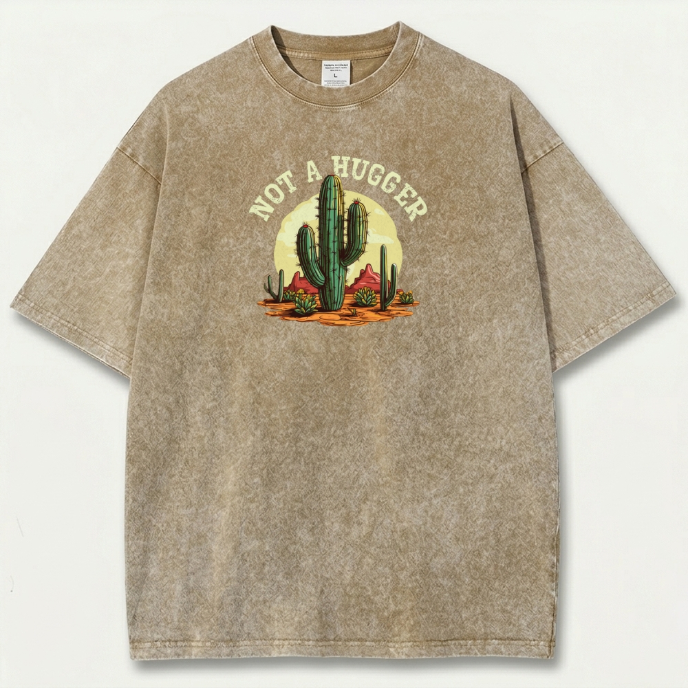 Western Cactus Vintage Organic Cotton Hiking Tee-HikeVista