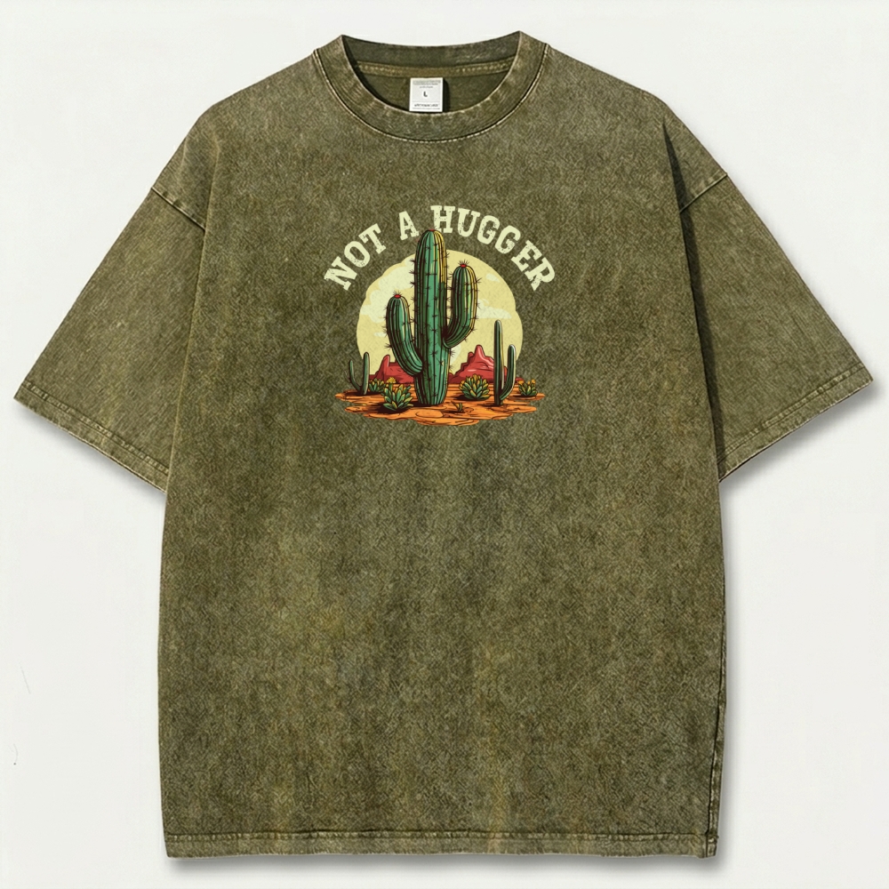 Western Cactus Vintage Organic Cotton Hiking Tee-HikeVista