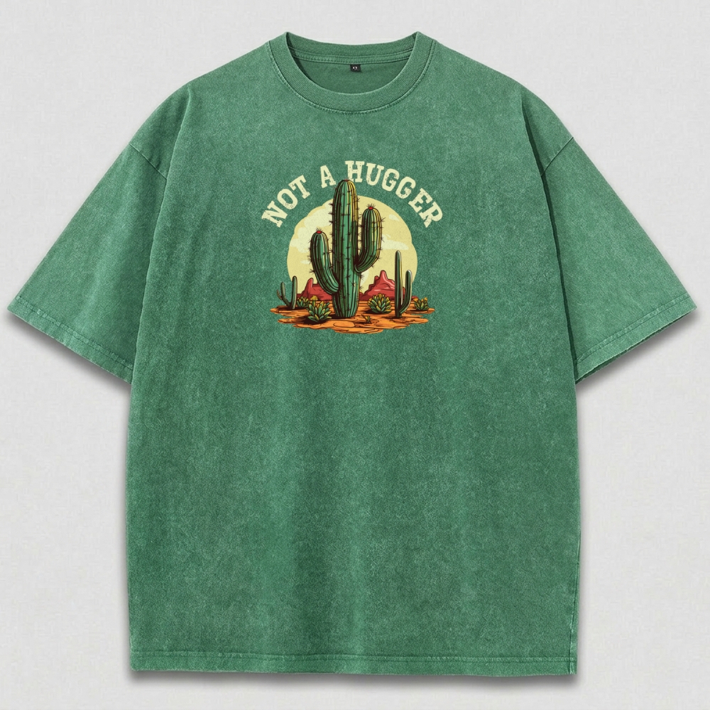 Western Cactus Vintage Organic Cotton Hiking Tee-HikeVista