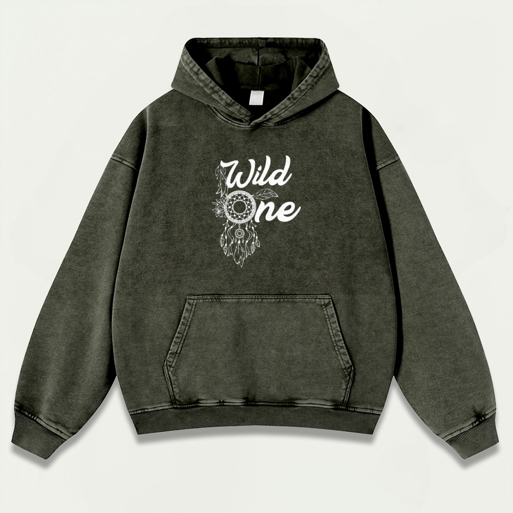 Wild One Vintage Premium Heavyweight Hiking Hoodie-HikeVista