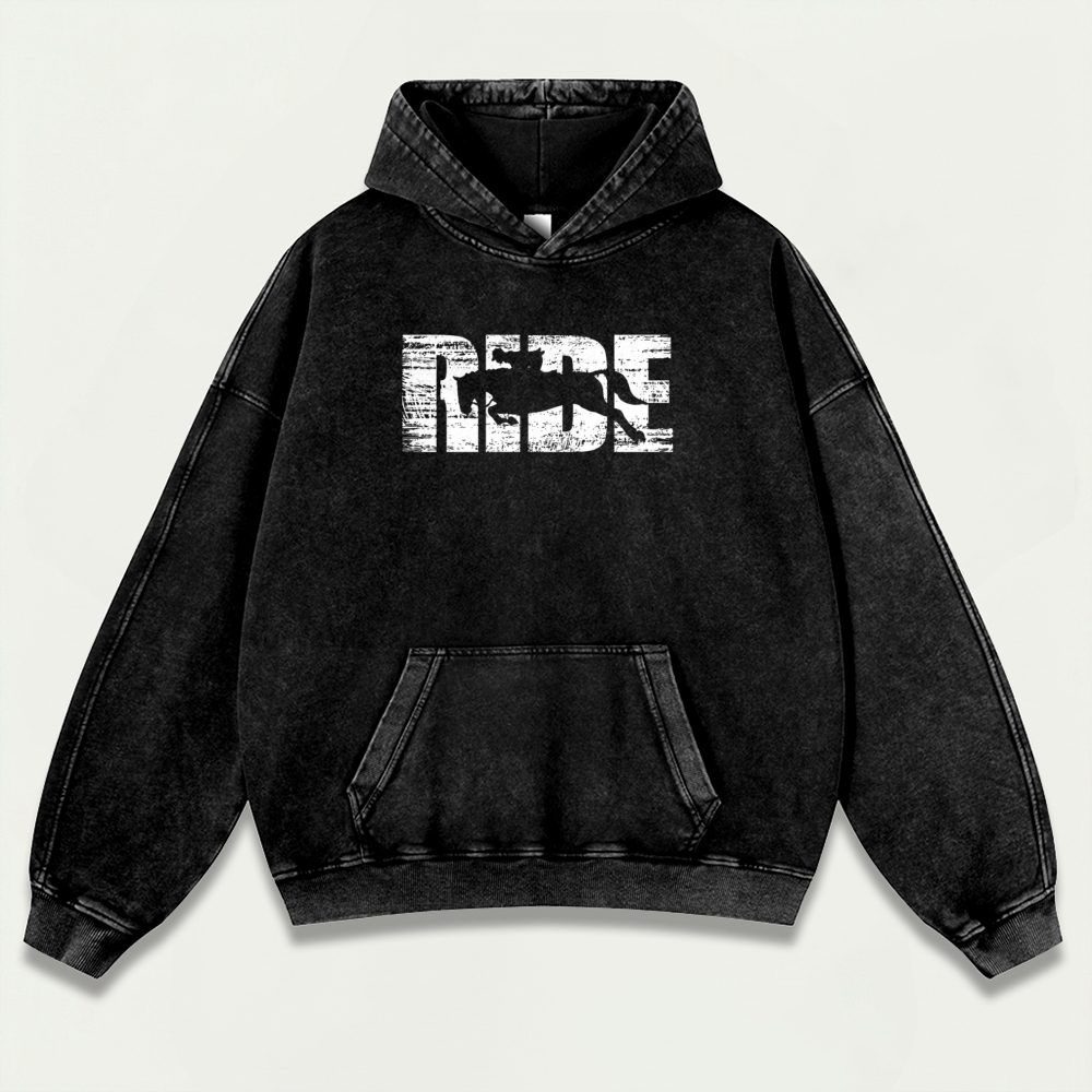 Western Ride Vintage Premium Heavyweight Hiking Hoodie-HikeVista