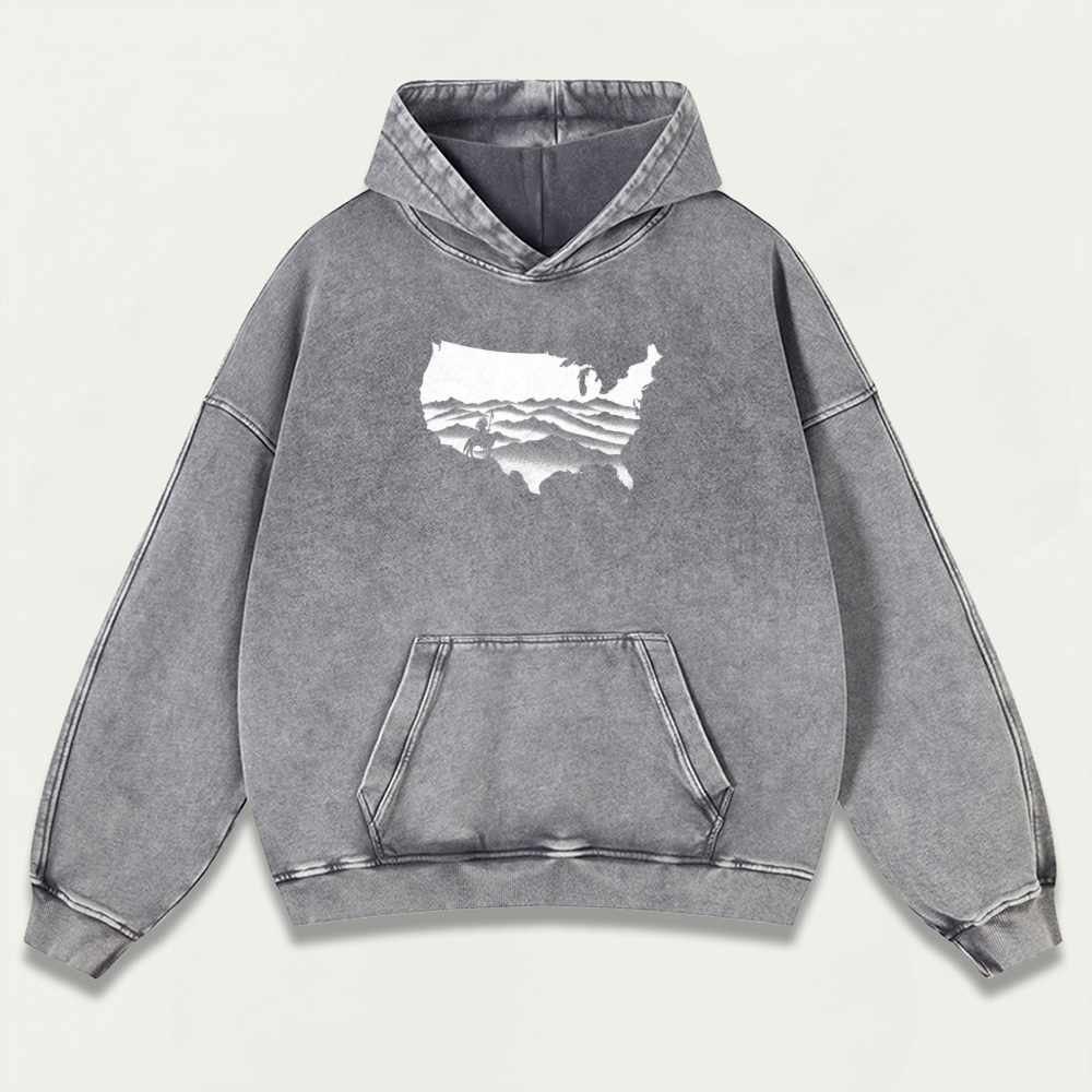 Native American Vintage Premium Heavyweight Trail Hoodie-HikeVista