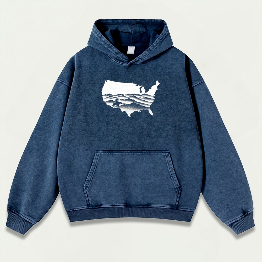 Native American Vintage Premium Heavyweight Trail Hoodie-HikeVista