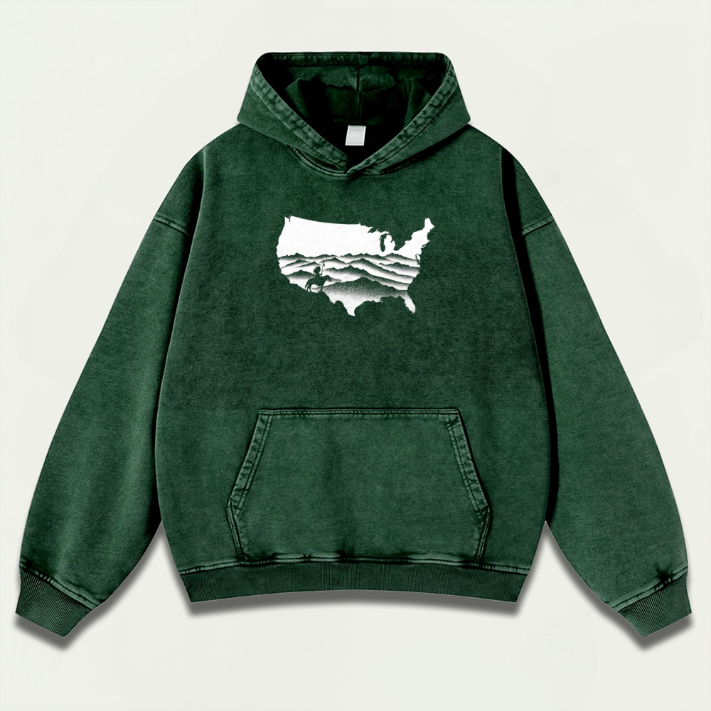 Native American Vintage Premium Heavyweight Trail Hoodie-HikeVista
