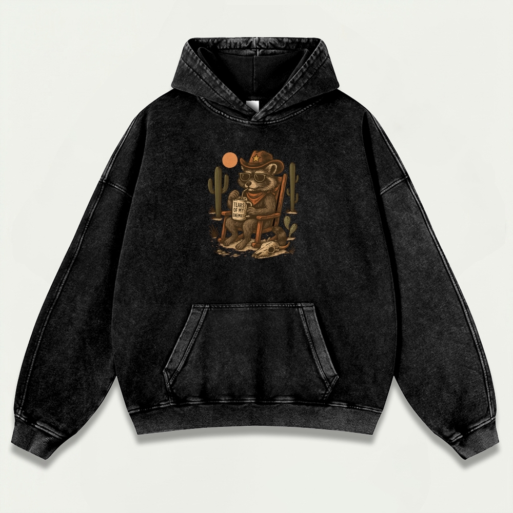 Western Vintage Premium Heavyweight Hiking Hoodie-HikeVista