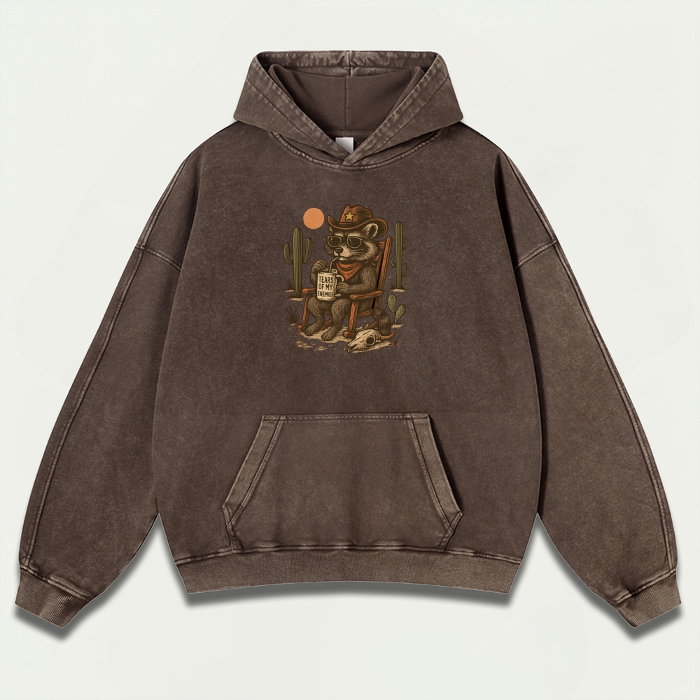 Western Vintage Premium Heavyweight Hiking Hoodie-HikeVista