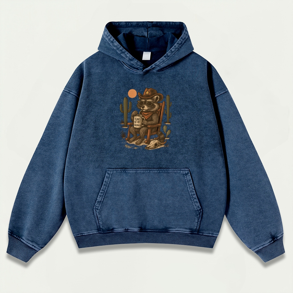 Western Vintage Premium Heavyweight Hiking Hoodie-HikeVista