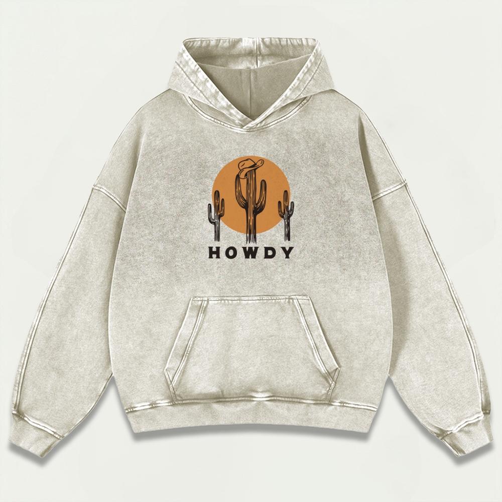Howdy Vintage Premium Heavyweight Hiking Hoodie-HikeVista