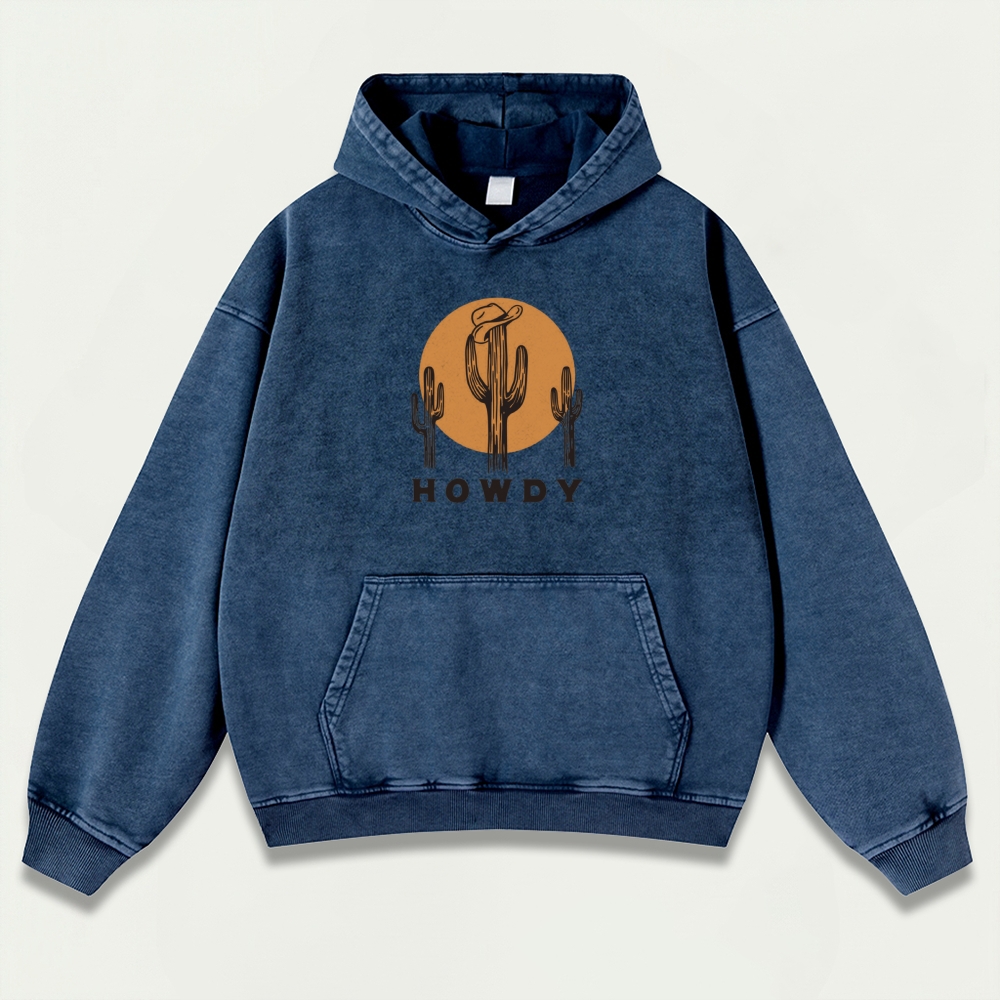 Howdy Vintage Premium Heavyweight Hiking Hoodie-HikeVista