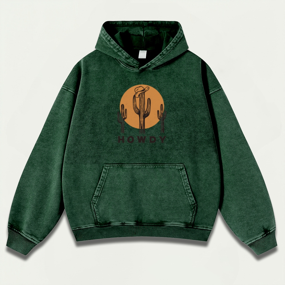 Howdy Vintage Premium Heavyweight Hiking Hoodie-HikeVista