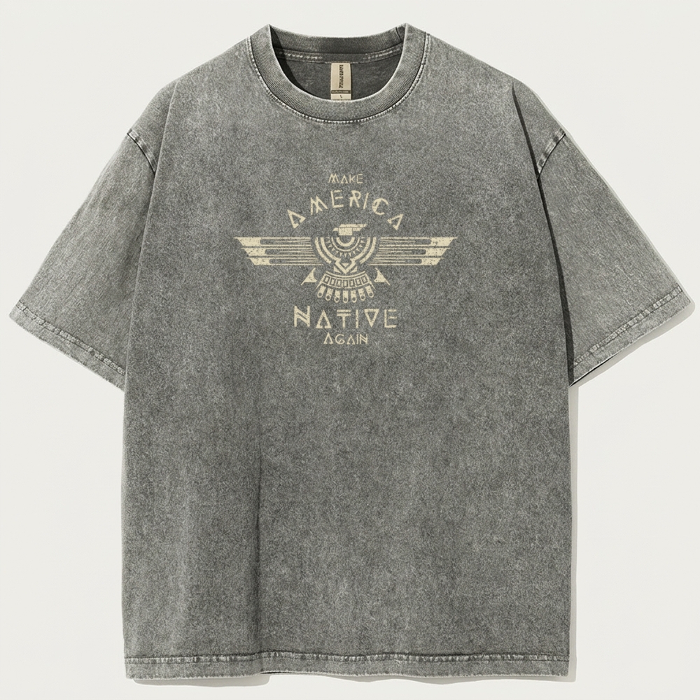 Native American Vintage Organic Cotton Trail Tee-HikeVista