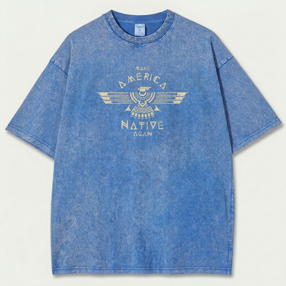 Native American Vintage Organic Cotton Trail Tee-HikeVista