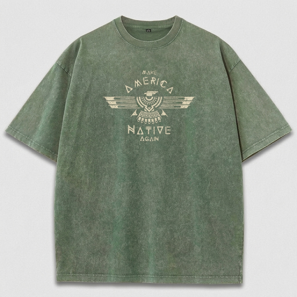 Native American Vintage Organic Cotton Trail Tee-HikeVista