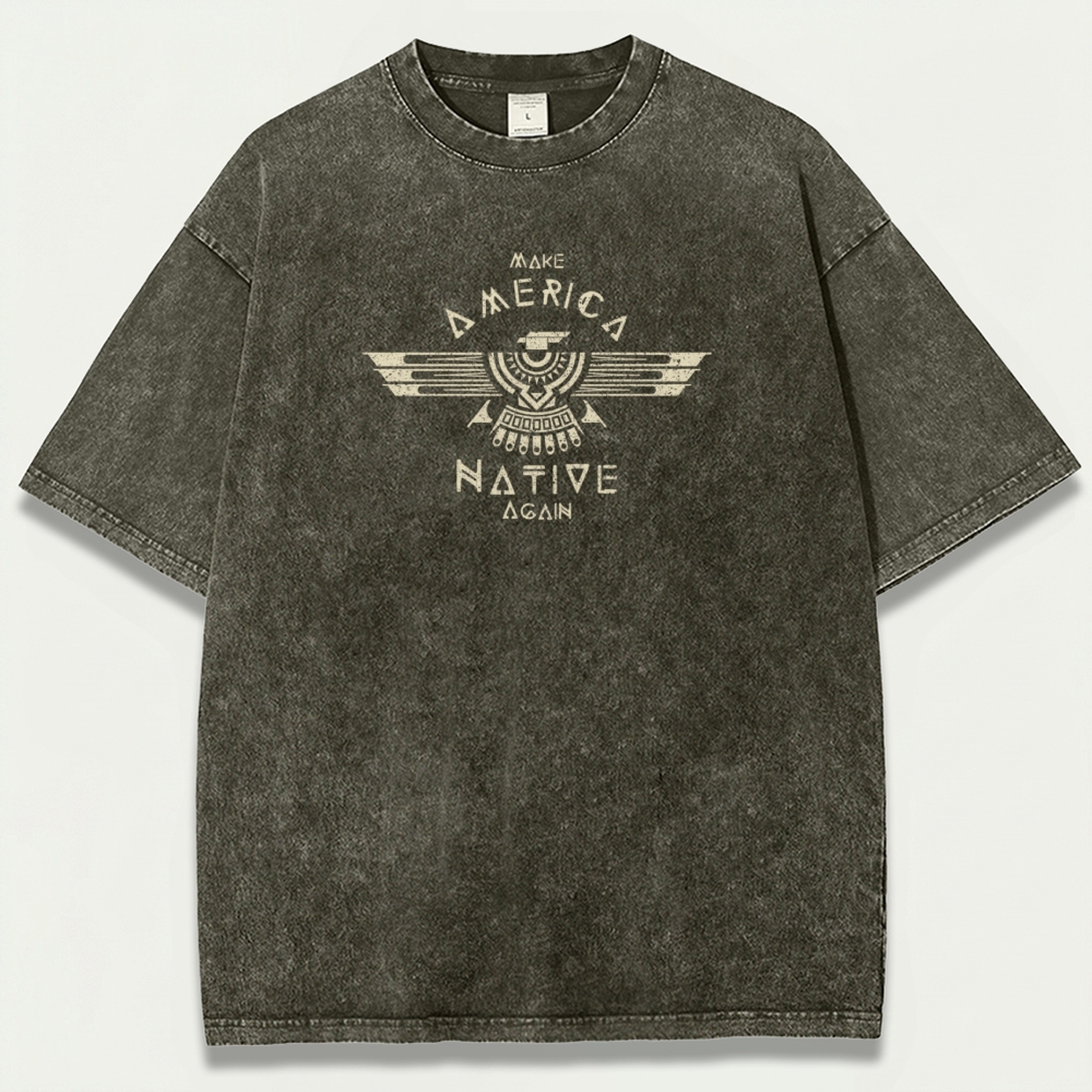 Native American Vintage Organic Cotton Trail Tee-HikeVista