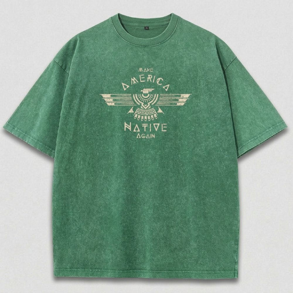 Native American Vintage Organic Cotton Trail Tee-HikeVista