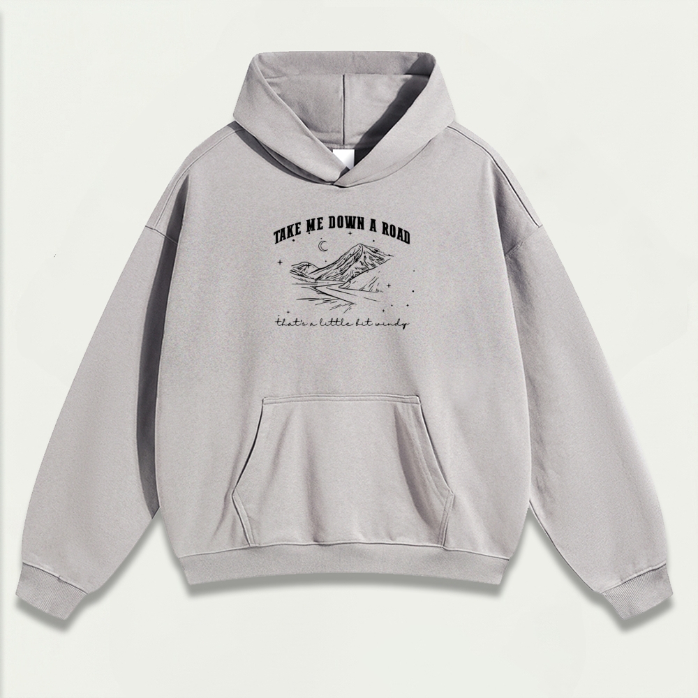 Take Me Down Road Heavyweight Trail Hoodie-HikeVista