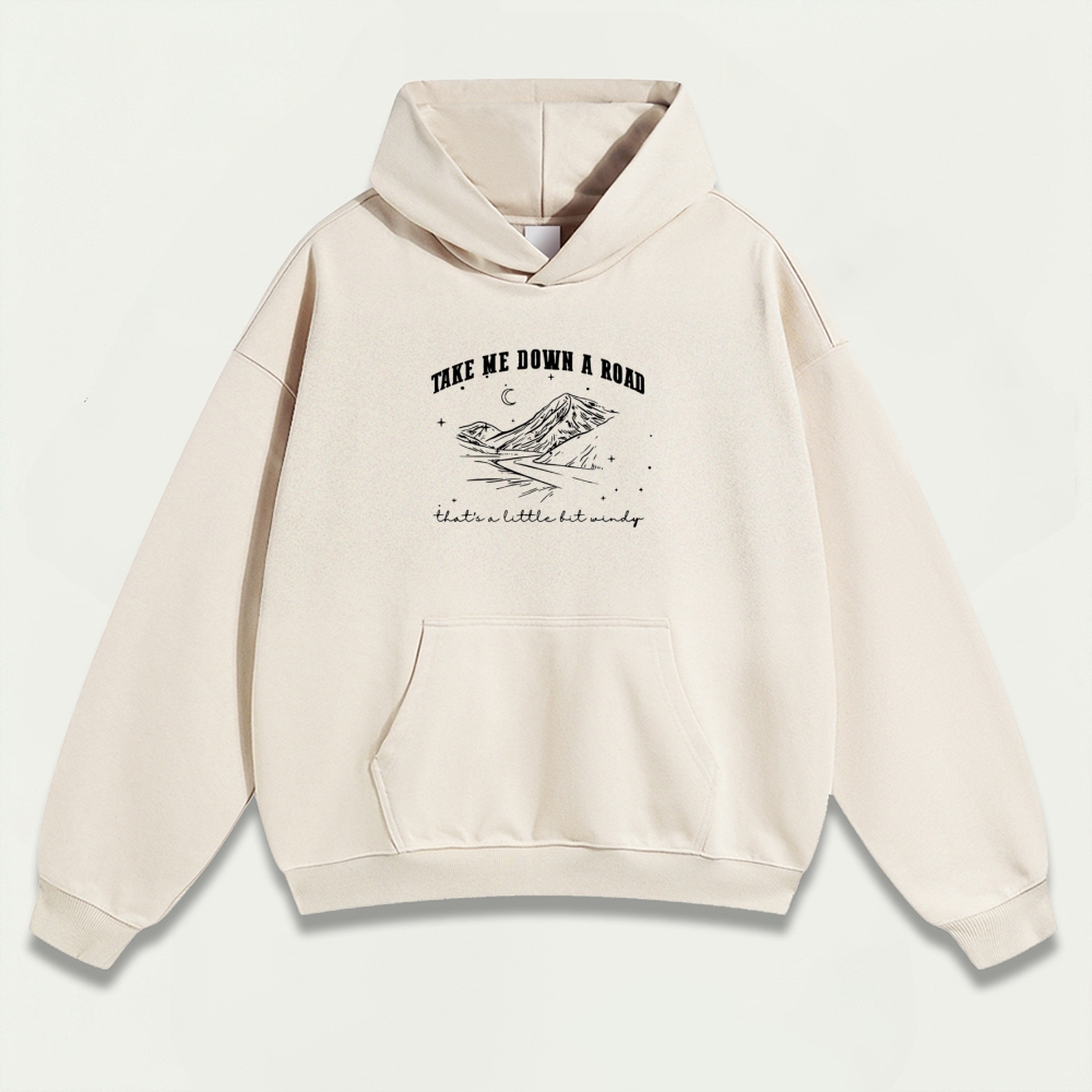 Take Me Down Road Heavyweight Trail Hoodie-HikeVista