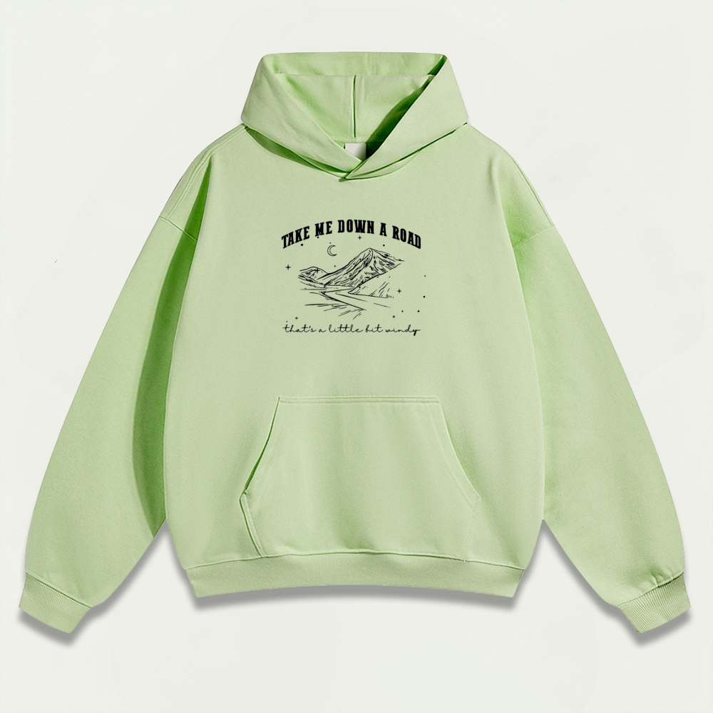 Take Me Down Road Heavyweight Trail Hoodie-HikeVista
