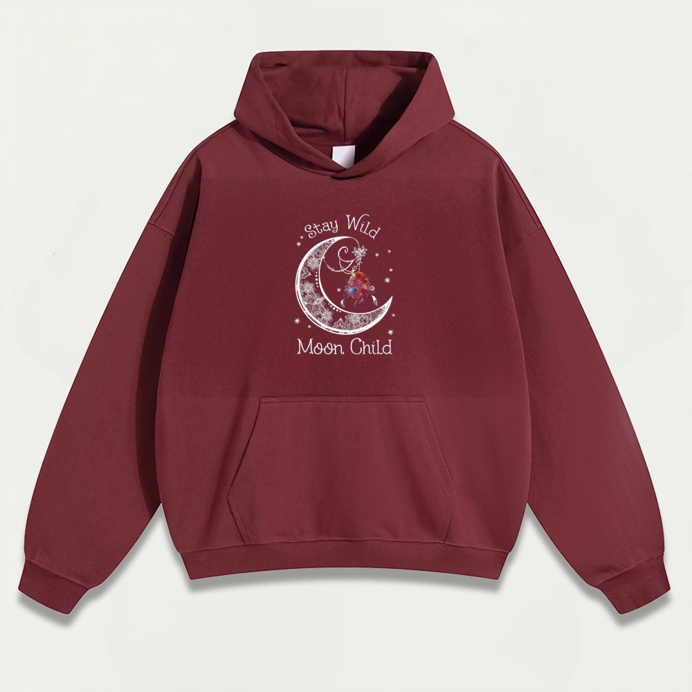 Stay Wild Moon Child Heavyweight Trail Hoodie-HikeVista