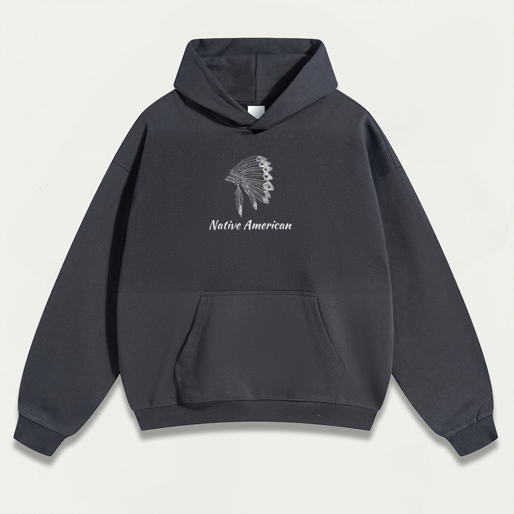 Native American Heavyweight Trail Hoodie-HikeVista