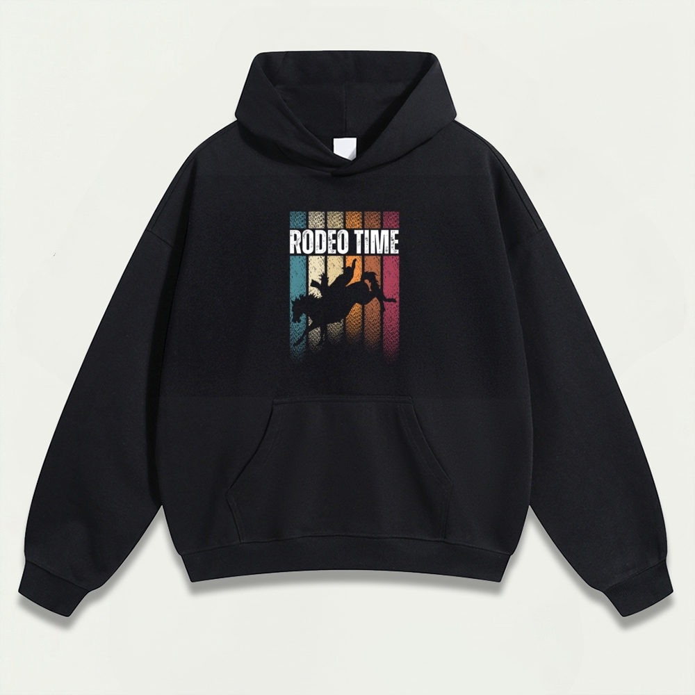 Western Rodeo Heavyweight Hiking Hoodie-HikeVista