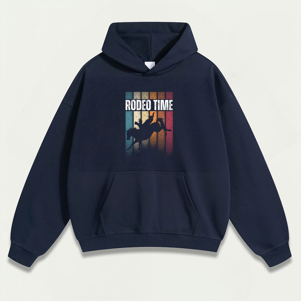 Western Rodeo Heavyweight Hiking Hoodie-HikeVista