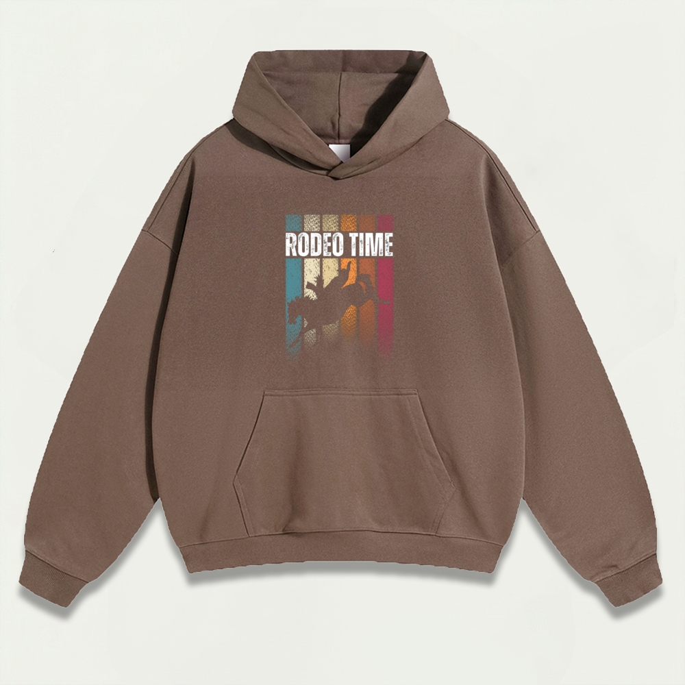 Western Rodeo Heavyweight Hiking Hoodie-HikeVista