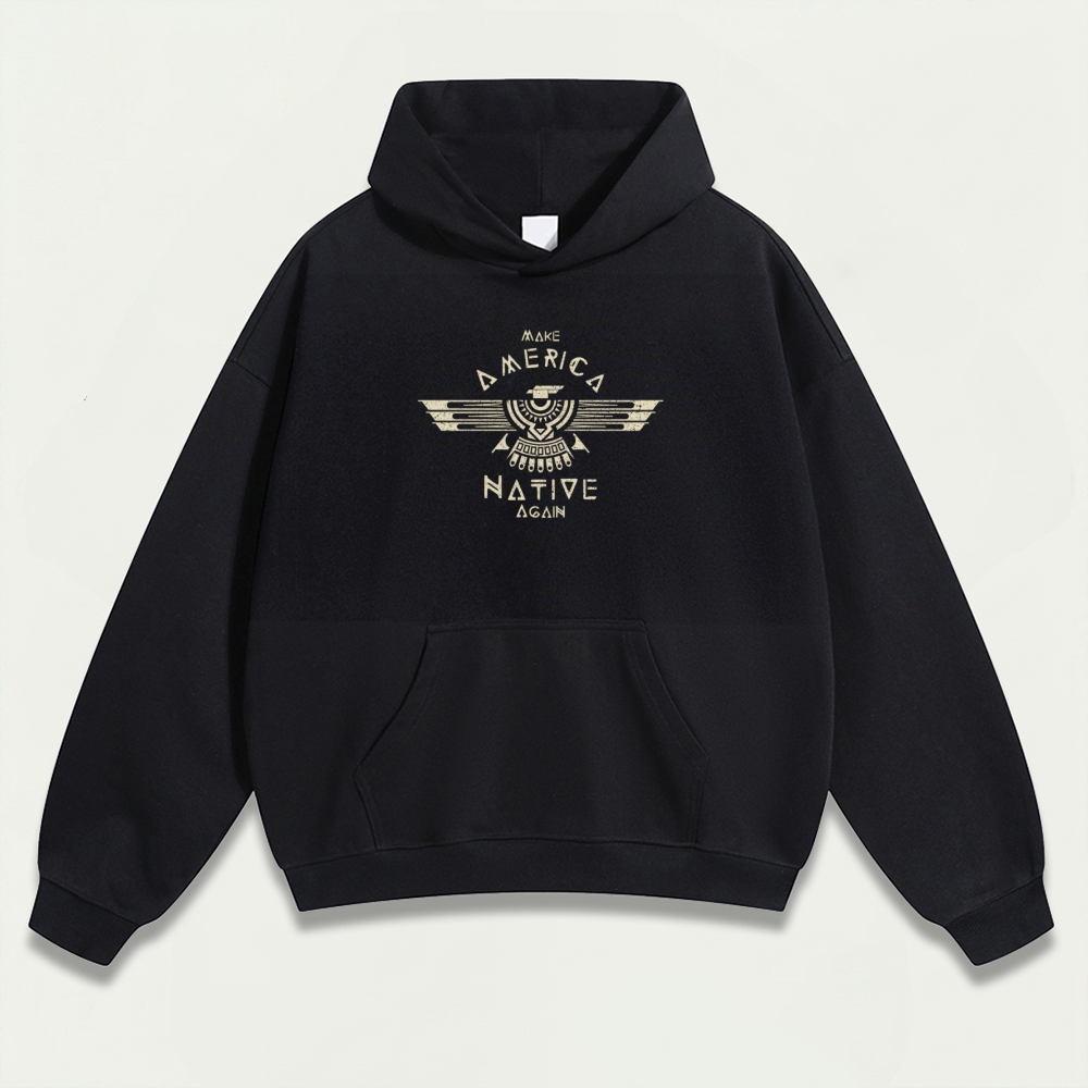 Native American Heavyweight Trail Hoodie-HikeVista