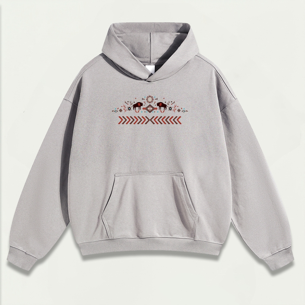 Western Buffalo Heavyweight Trail Hoodie-HikeVista