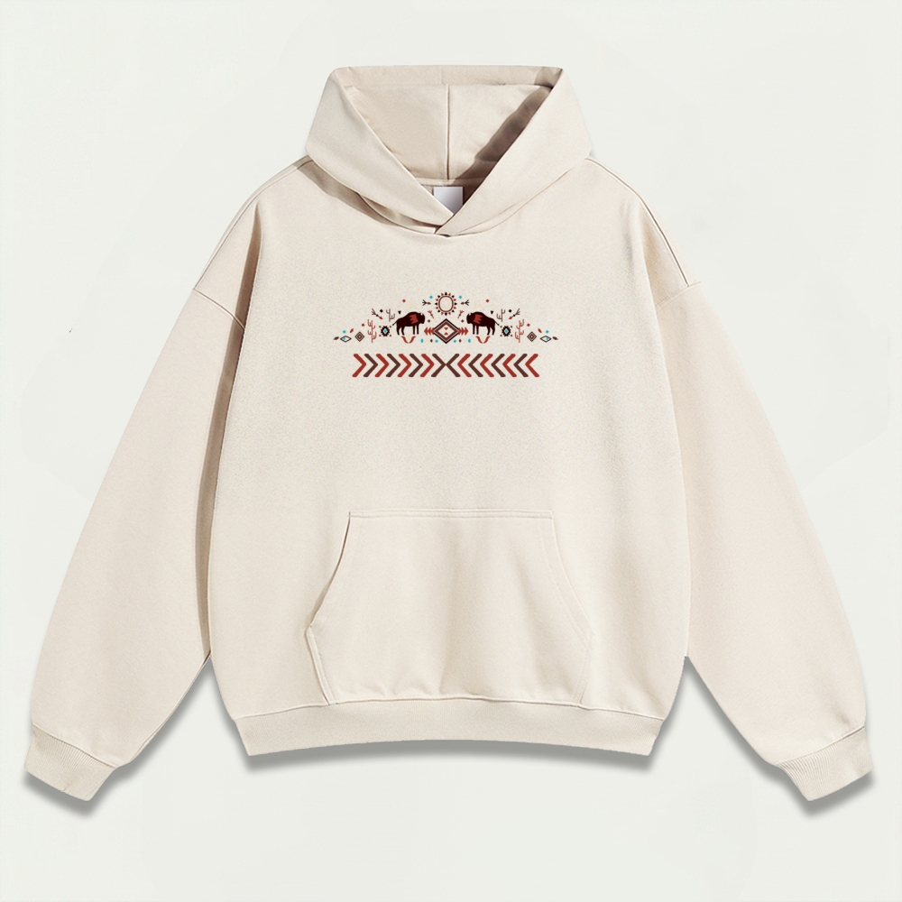 Western Buffalo Heavyweight Trail Hoodie-HikeVista