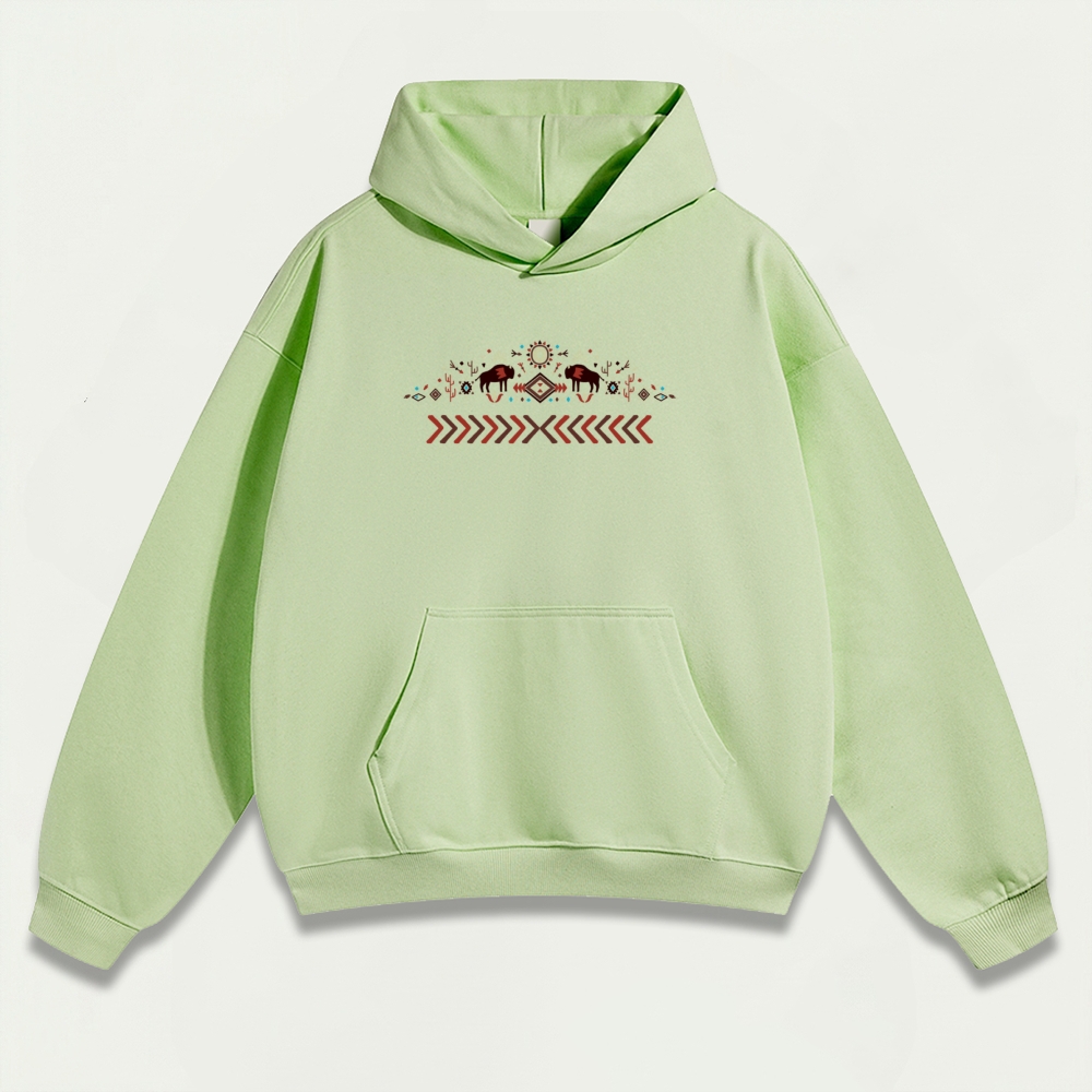 Western Buffalo Heavyweight Trail Hoodie-HikeVista