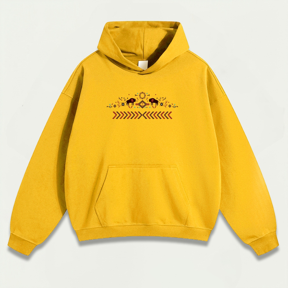 Western Buffalo Heavyweight Trail Hoodie-HikeVista