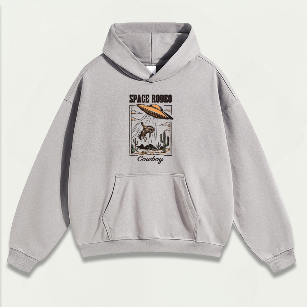 Cowboy Space Rodeo Heavyweight Hiking Hoodie-HikeVista