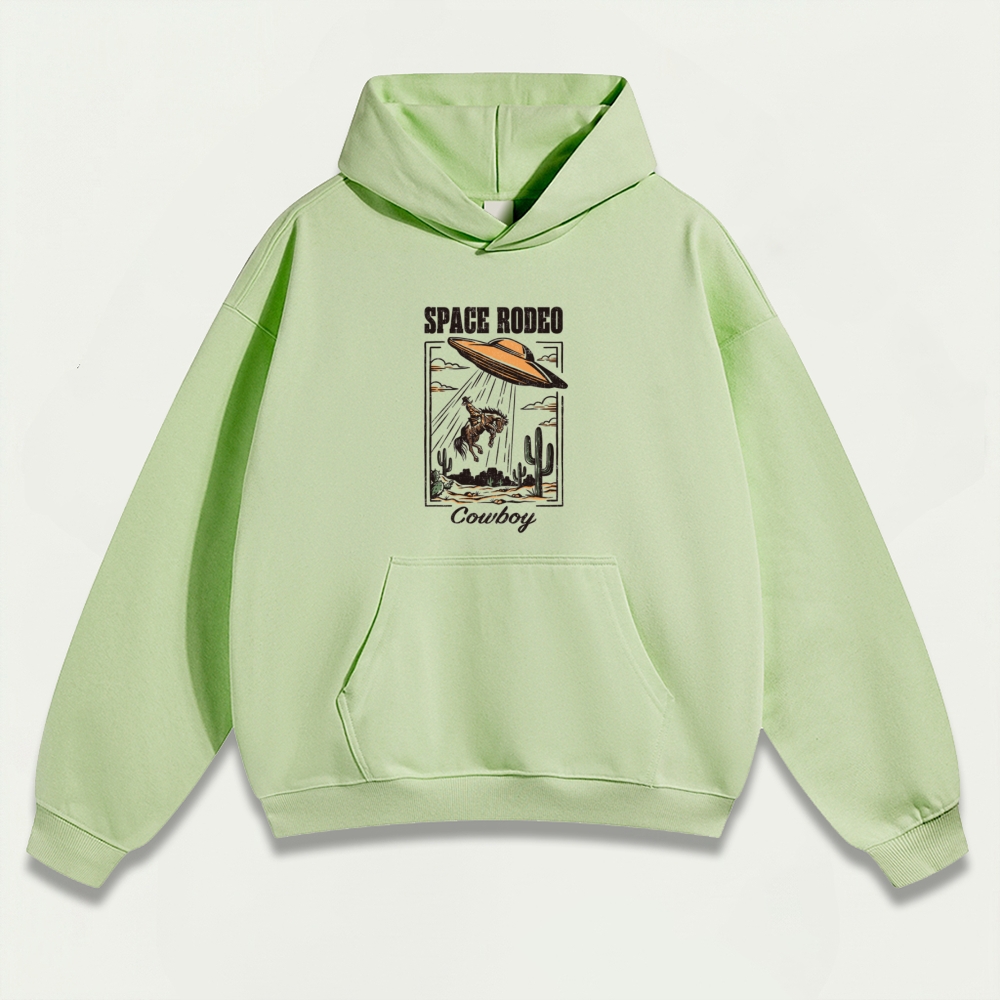 Cowboy Space Rodeo Heavyweight Hiking Hoodie-HikeVista