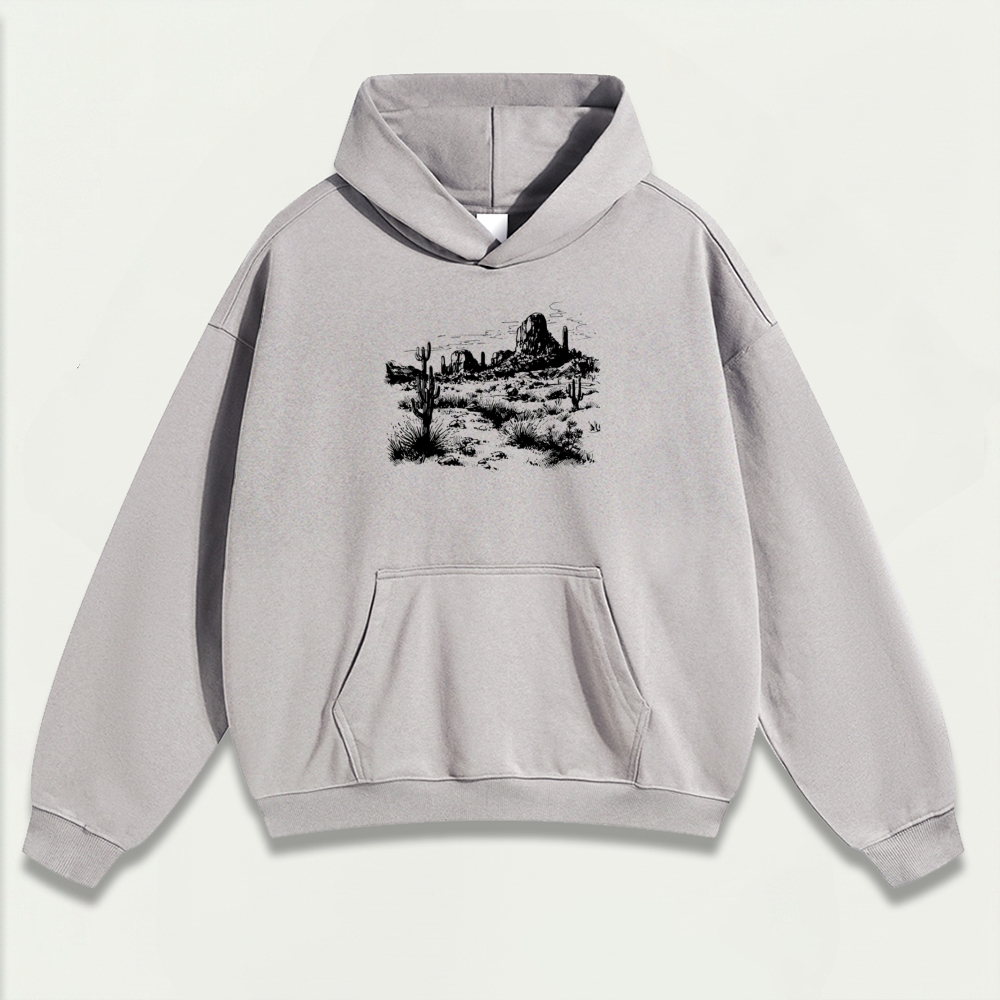 Western Heavyweight Hiking Hoodie-HikeVista