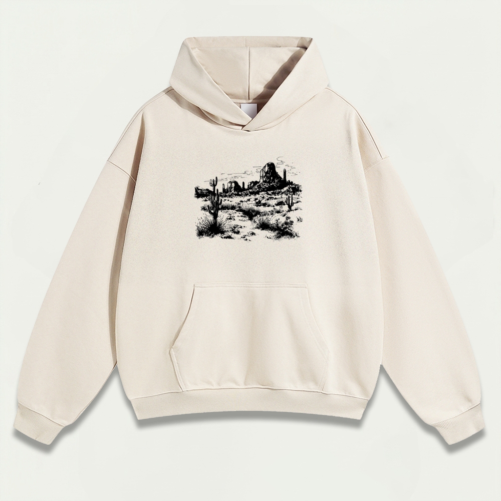 Western Heavyweight Hiking Hoodie-HikeVista
