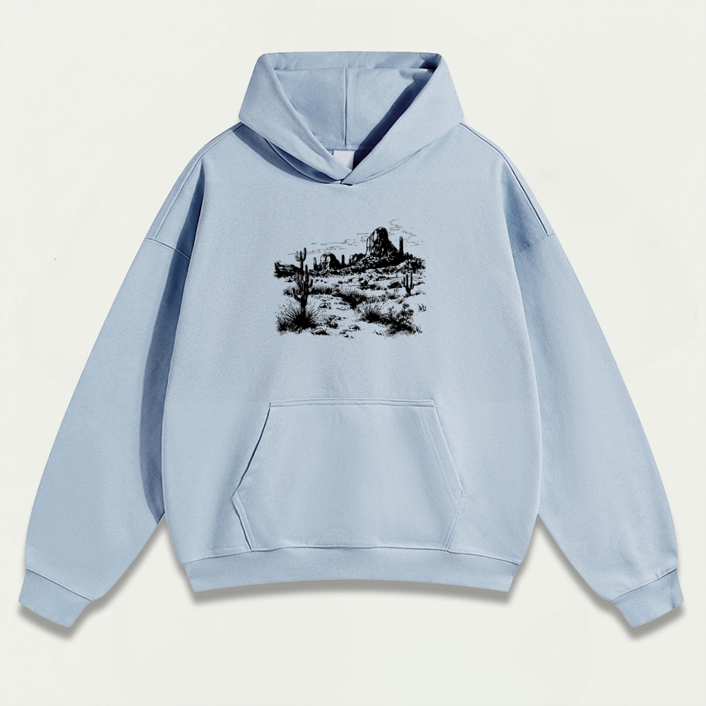 Western Heavyweight Hiking Hoodie-HikeVista