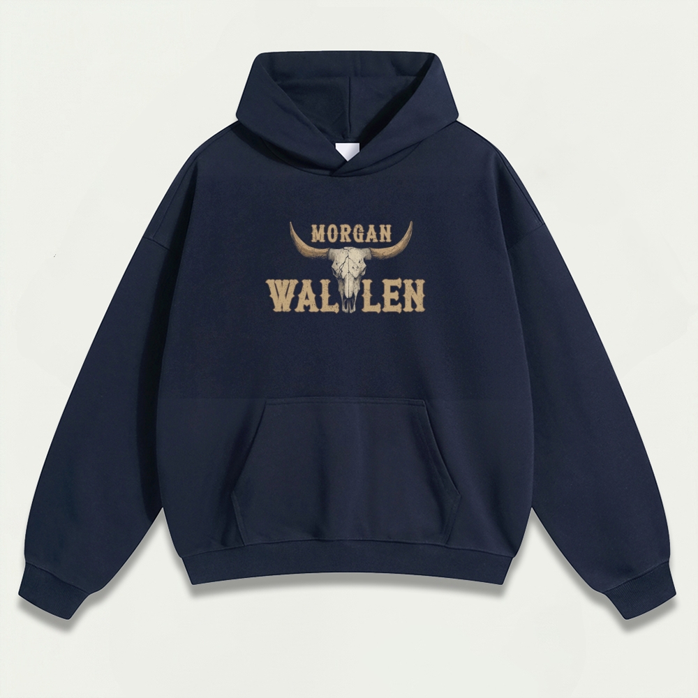 Morgan Wallen Bull Skull Heavyweight Trail Hoodie-HikeVista