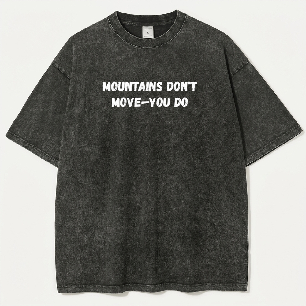 Mountains Don't Move-You Do Vintage Organic Cotton Trail Tee-HikeVista