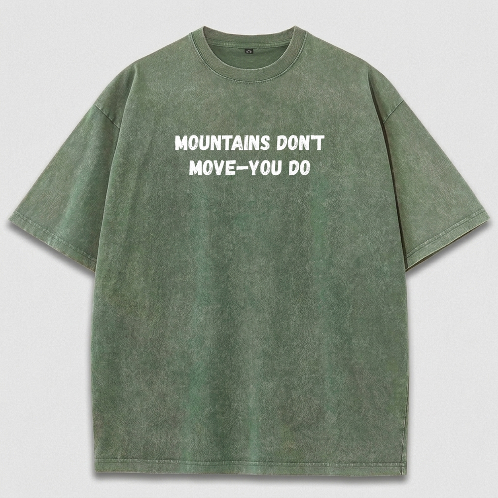 Mountains Don't Move-You Do Vintage Organic Cotton Trail Tee-HikeVista