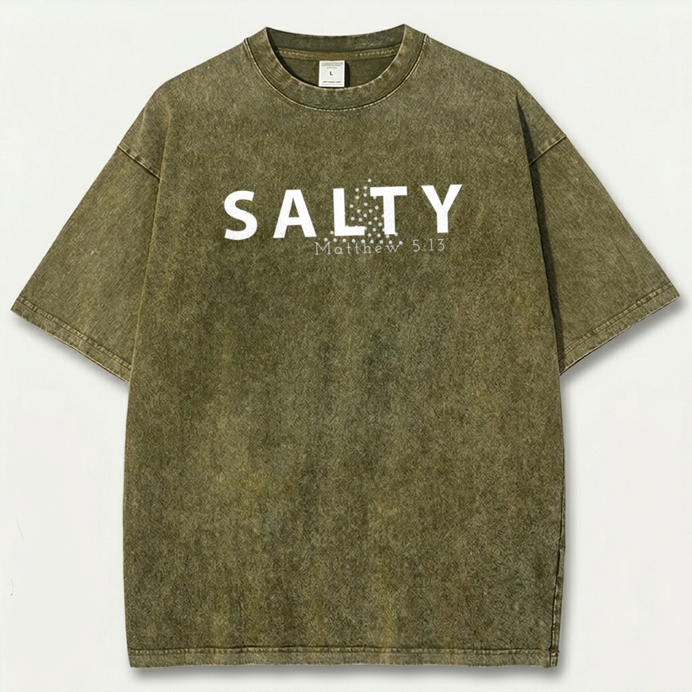 Salty Vintage Organic Cotton Faith Tee-HikeVista