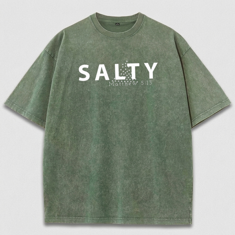 Salty Vintage Organic Cotton Faith Tee-HikeVista