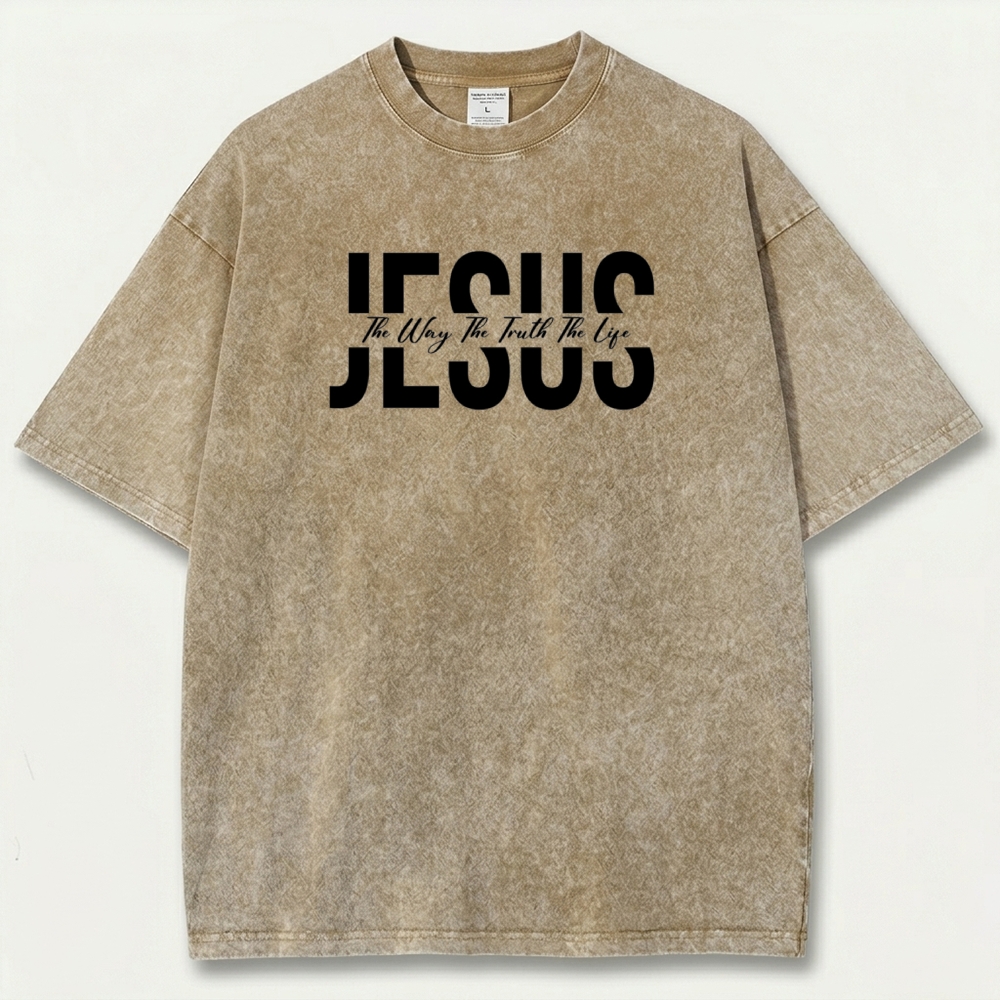 Jesus Vintage Organic Cotton Faith Tee-HikeVista