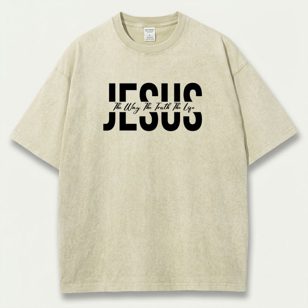 Jesus Vintage Organic Cotton Faith Tee-HikeVista