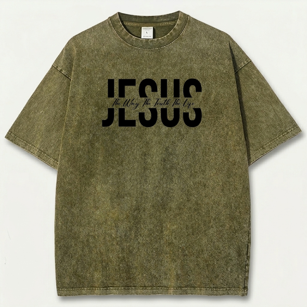 Jesus Vintage Organic Cotton Faith Tee-HikeVista