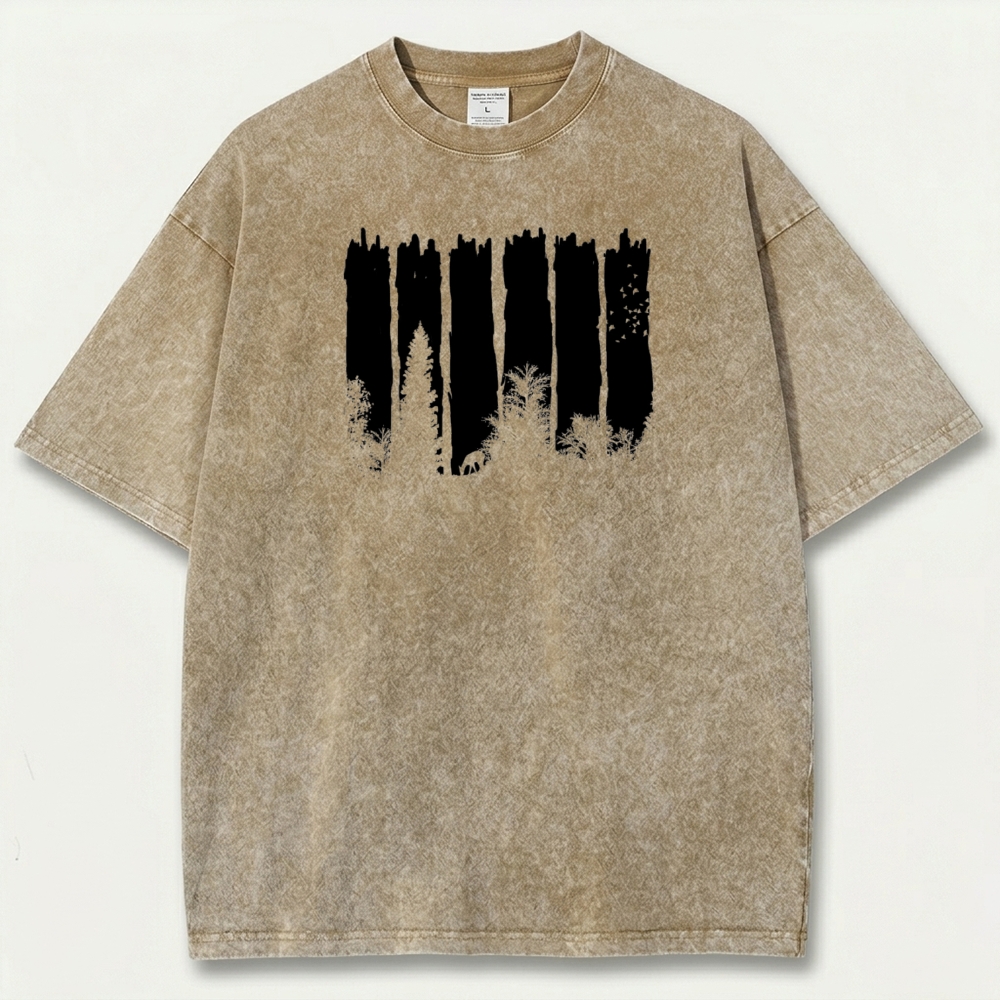 Forest Vintage Organic Cotton Hiking Tee-HikeVista