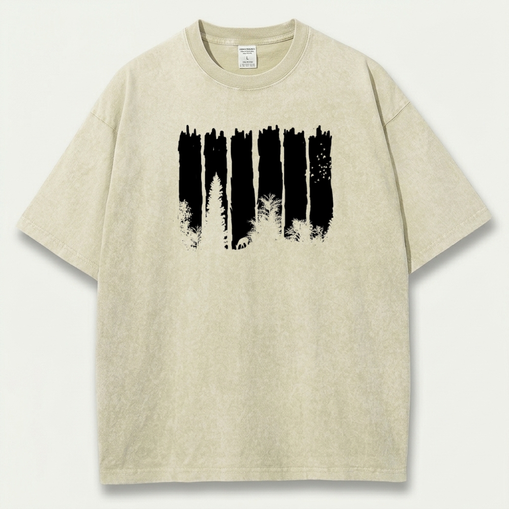 Forest Vintage Organic Cotton Hiking Tee-HikeVista